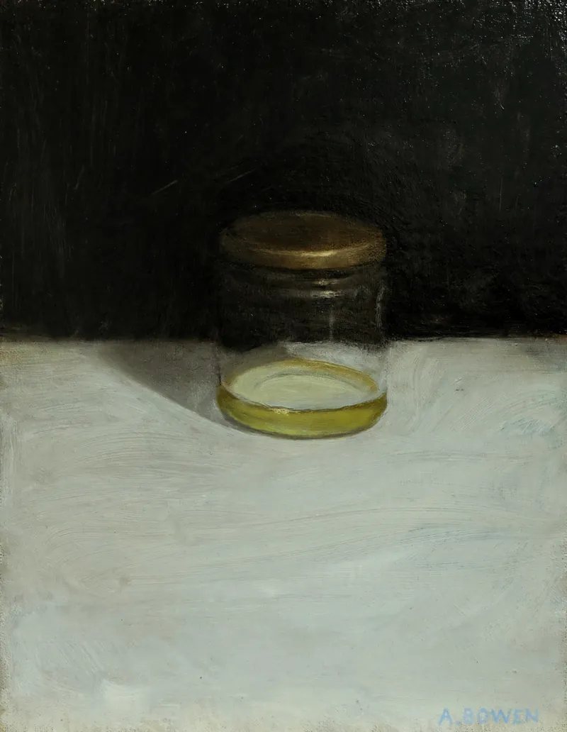 Jar for Joko (Turps), 2016. Oil on panel, 40 × 30 cm.